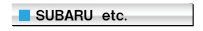 スバル/スズキ　テレビセレクトキット適合表